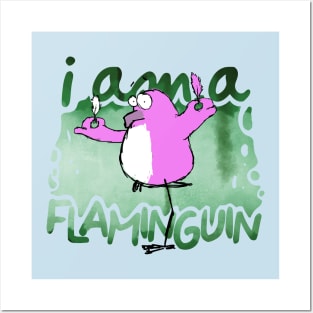i am a flaminguin Posters and Art